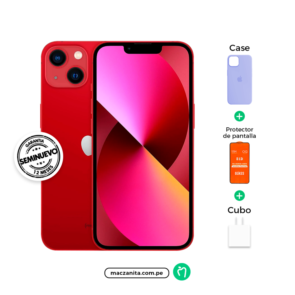iphone-13-rojo-seminuevo-maczanita iPhone 13 Rojo 128 GB