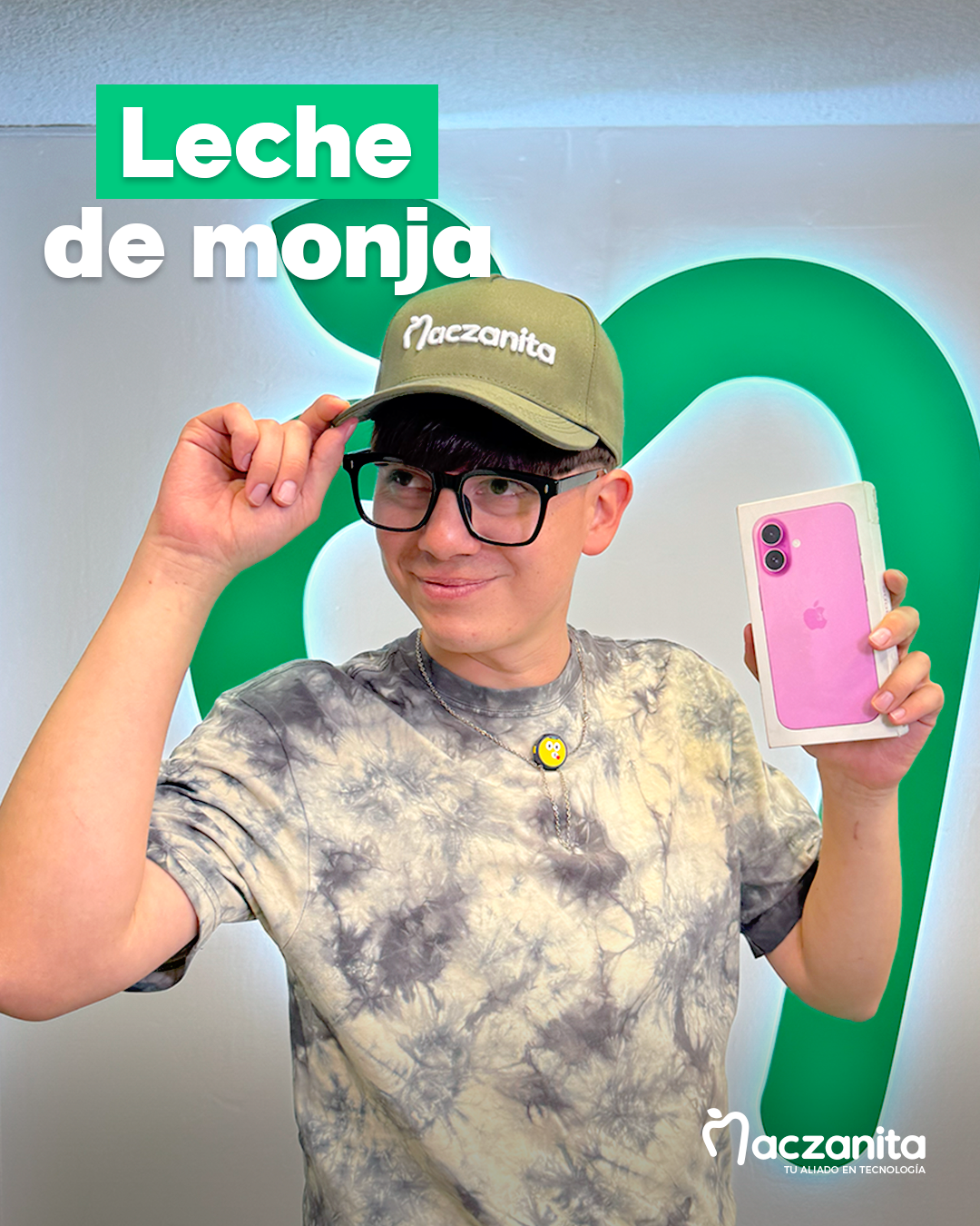 Influencer Leche de Monja iPhone