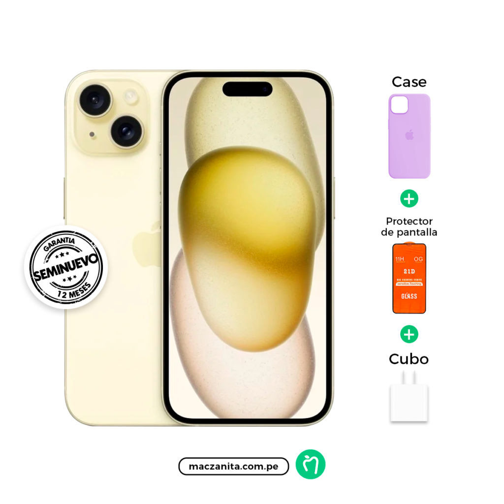 iPhone 15 Amarillo 128 GB