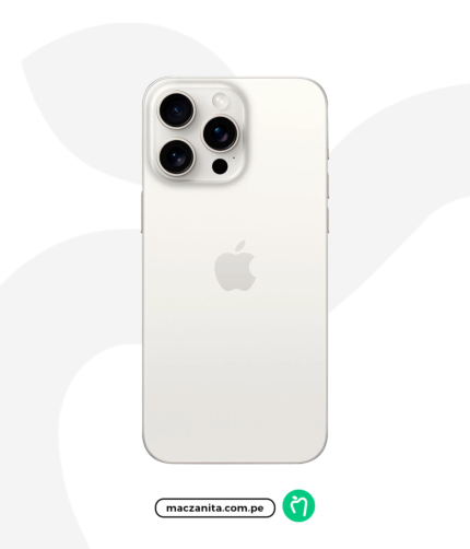iPhone 15 Pro Max Titanio blanco 256 GB Chip Físico