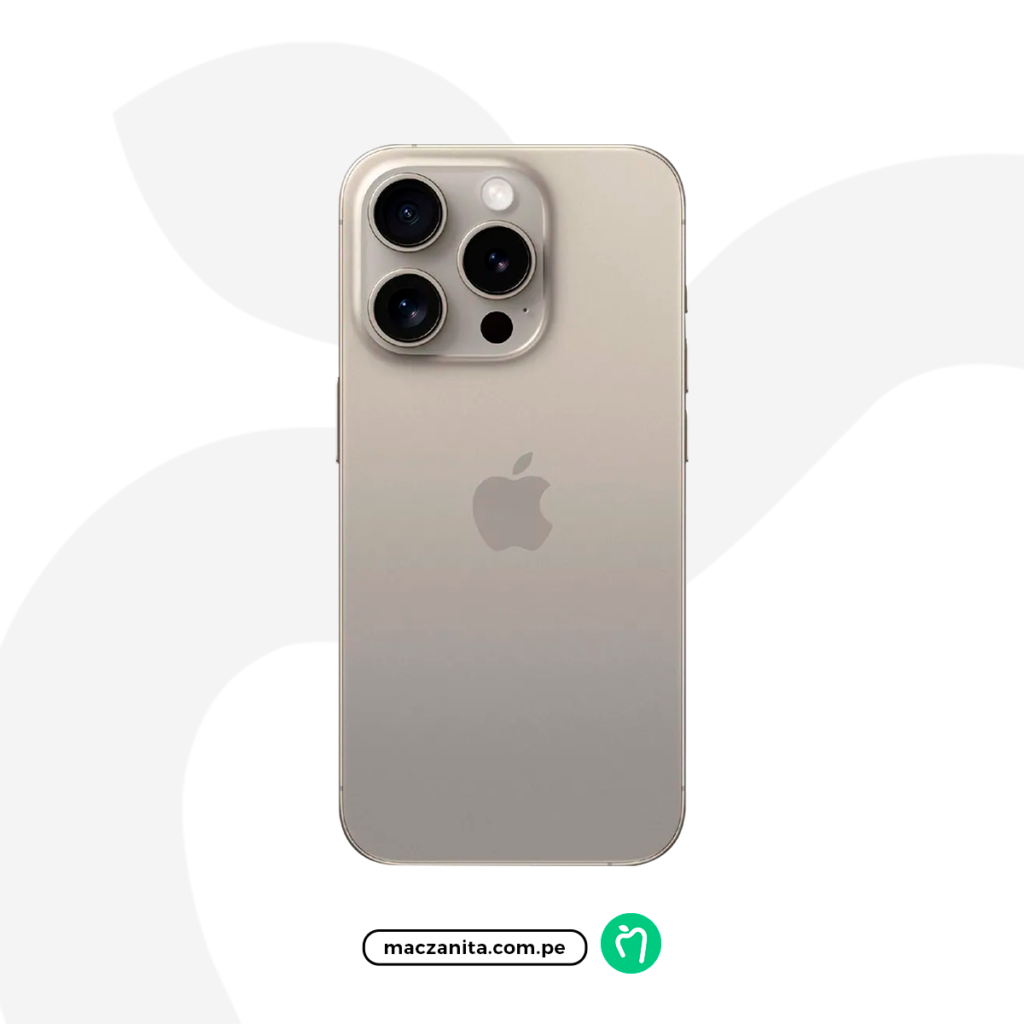 iPhone 15 Pro Max Titanio natural 256 GB Chip Físico