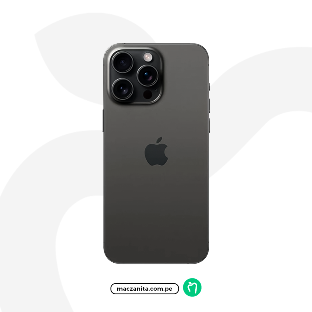 iPhone 15 Pro Max Titanio negro 256 GB Chip Físico