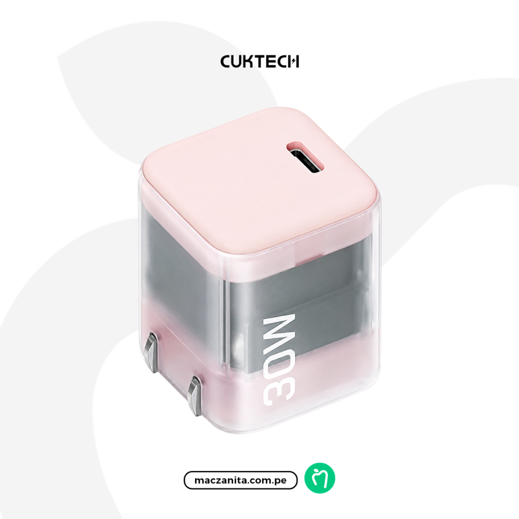 Cargador Cuktech Ac30S Rosa