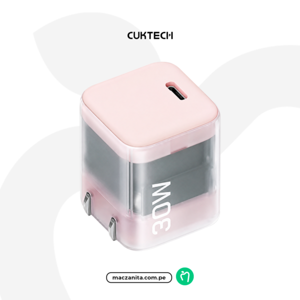 Cargador Cuktech Ac30S Rosa
