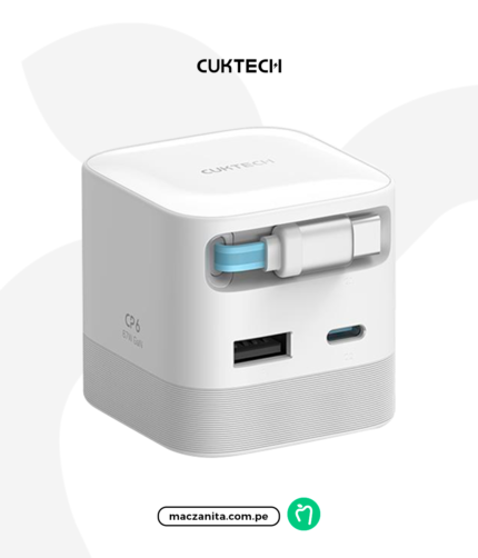 Cargador con Cable Telescopico Ad653W Blanco