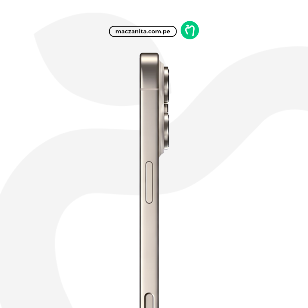 Apple iPhone 16 Pro de 256 GB Seminuevo en Perú en color dorado, visto de perfil, mostrando su diseño delgado y las cámaras traseras distintivas. Apple iPhone 16 Pro de 256 GB Seminuevo en Perú en color dorado, visto de perfil, mostrando su diseño delgado y las cámaras traseras distintivas.