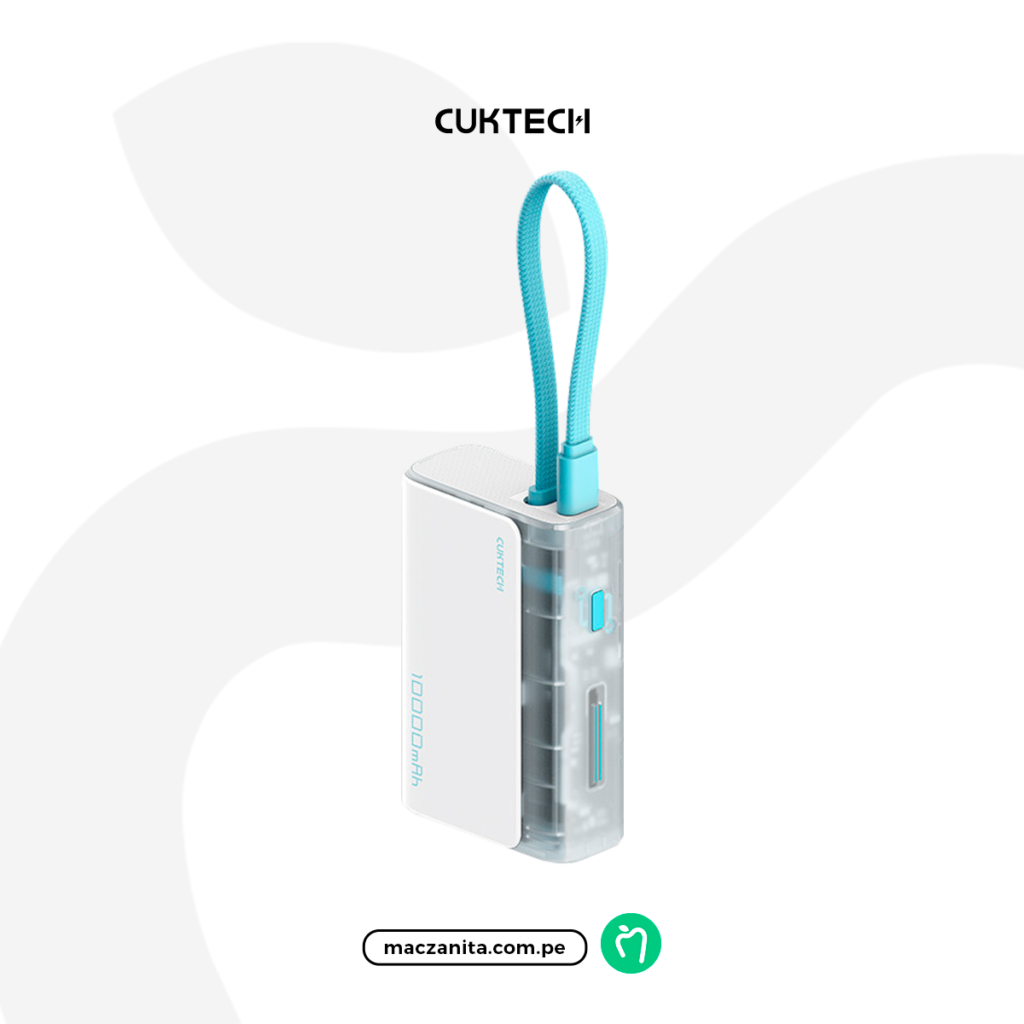 Power Bank 10000mAh 33W Lpb100 Blanco Maczanita